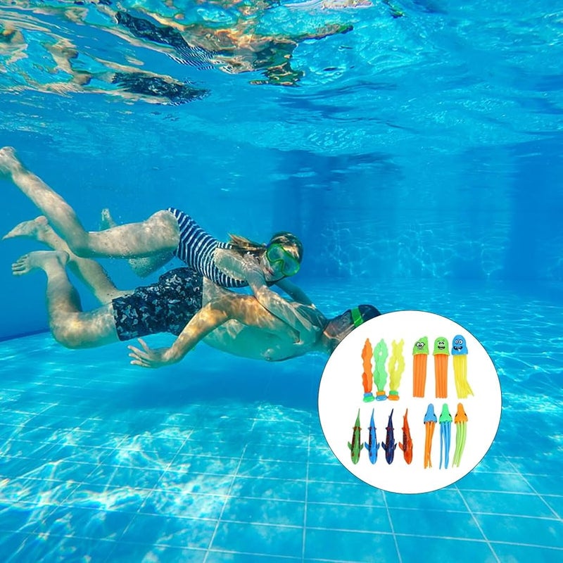 Random Color Underwater Dive Toys Sharks Octopus Jellyfish Seaweed for Swimming Skill Practice - Image 5